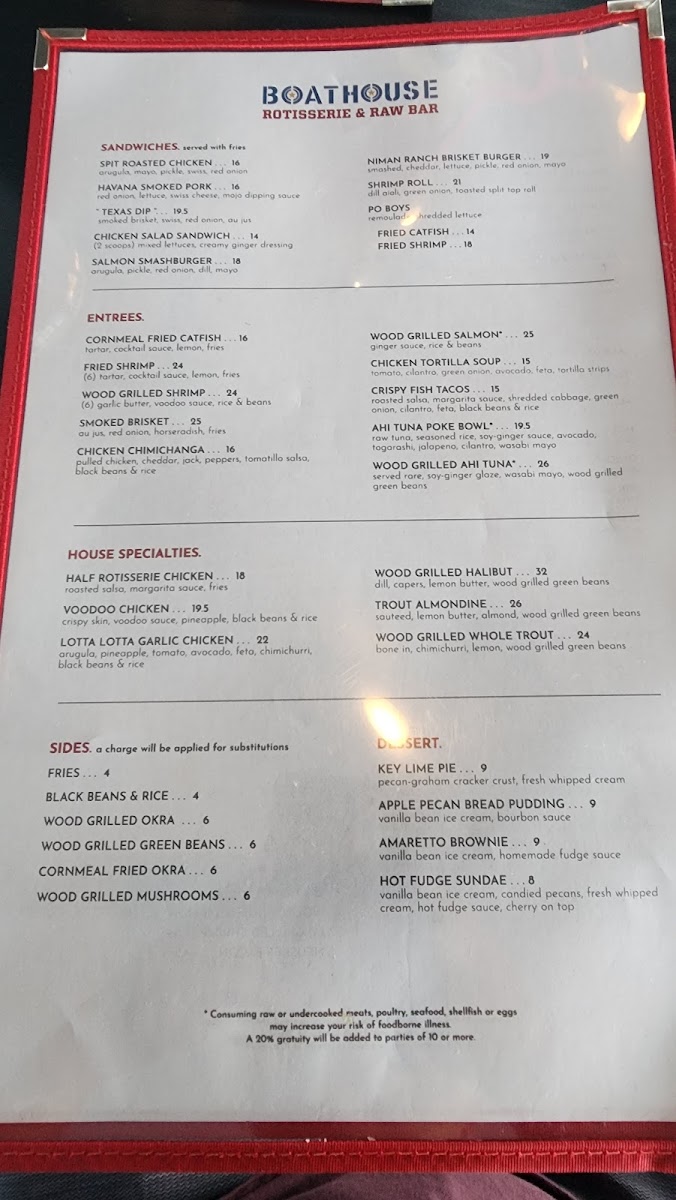 Boathouse Rotisserie & Raw Bar Menu - Image 2